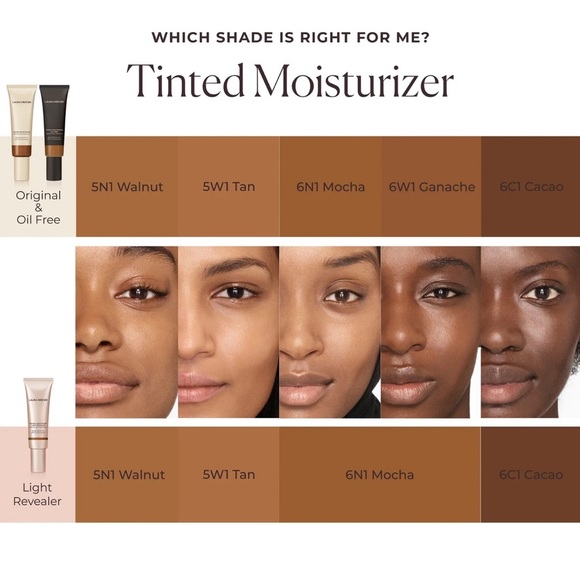 LAURA MERCIER TINTED MOISTURE NATURAL SKIN PERFECT-6W1 GANACHE-SPF30-NIB 1.7OZ - Picture 5 of 5